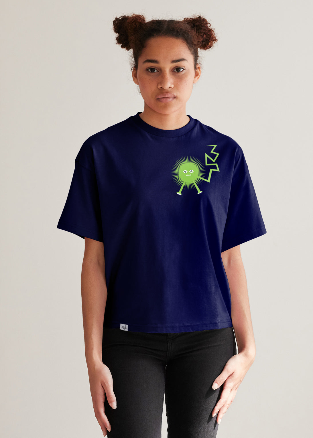 cactus critter tee - navy