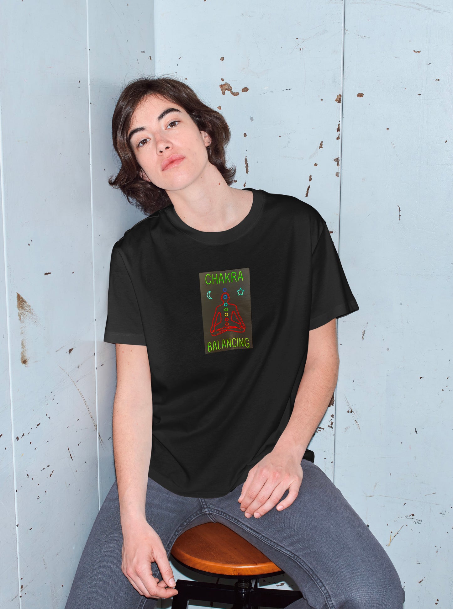 chakra tee - black